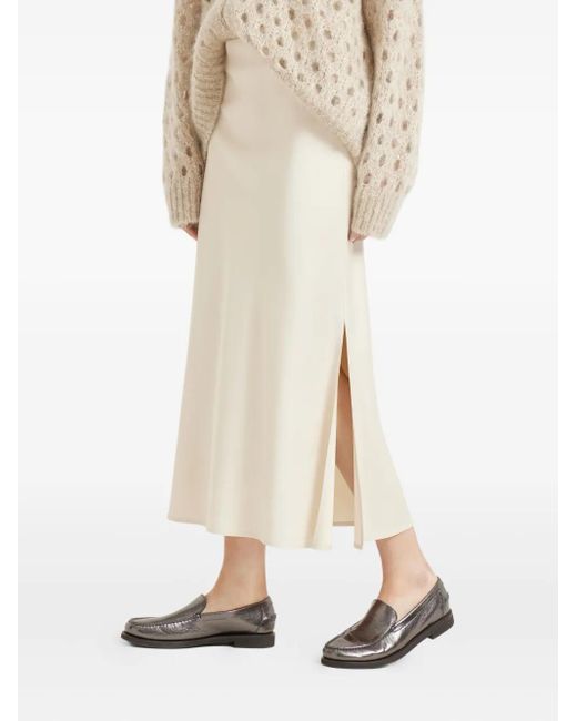Brunello Cucinelli サイドスリット スカート White