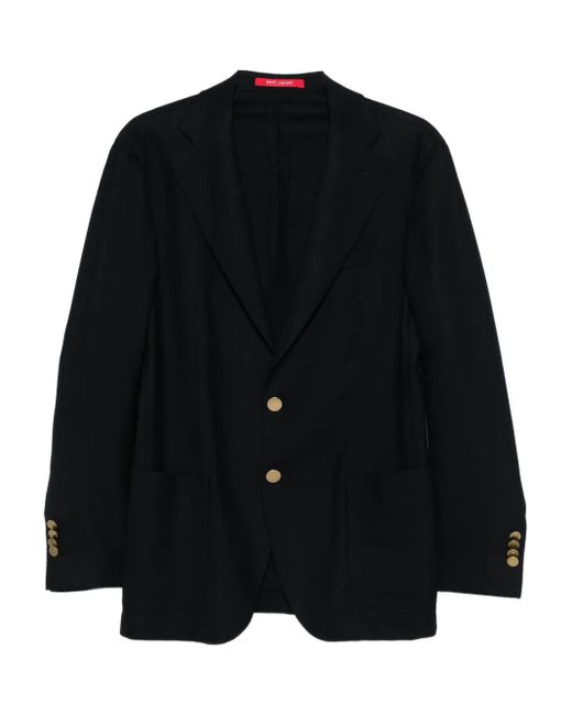 Bagnoli Sartoria Napoli Black Madrid Single-Breasted Blazer for men