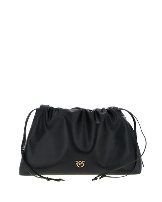 Pinko Black Drawstring Clutch Bag