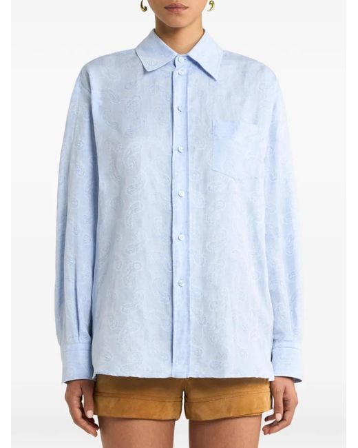 Etro Blue Regular Shirt