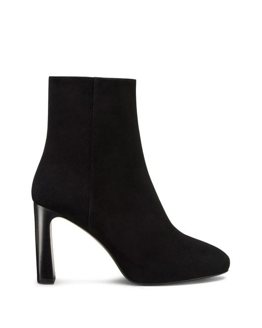 Stuart Weitzman Black Babette Platform Zip Bootie