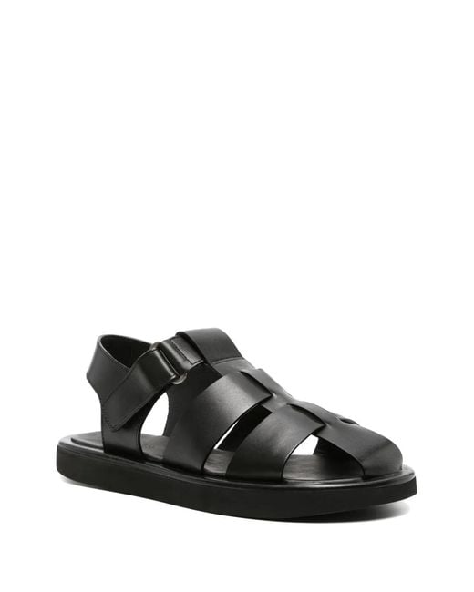 Studio Nicholson Black Cassius Leather Sandals