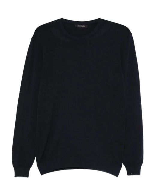 Maglione Girocollo di Imperial in Blue da Uomo