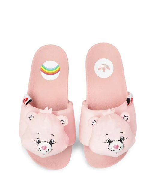 Adidas Pink X Care Bears Plush Slides
