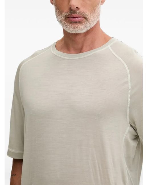Mammut Gray X Hiking Patrol Raglan-Sleeve Logo-Patch T-Shirt for men