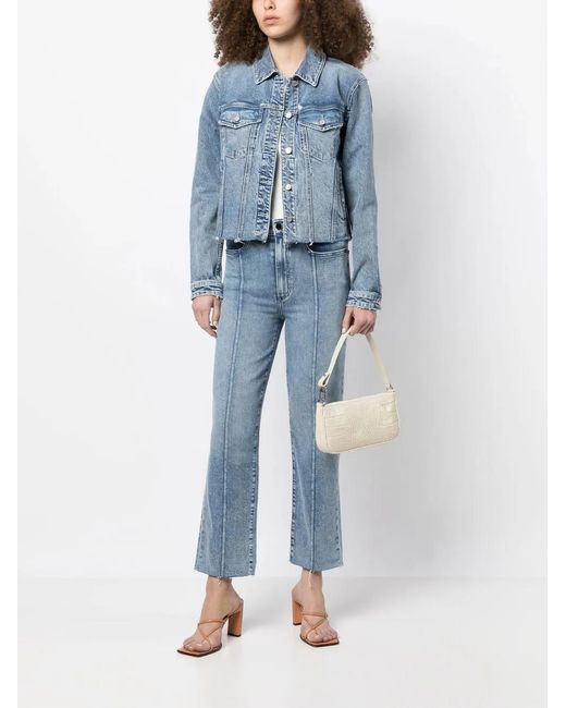 Le Jean Blue Button-Down Fastening Denim Jacket