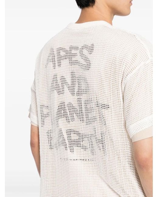 Aape By A Bathing Ape White Layered Cotton T-Shirt for men
