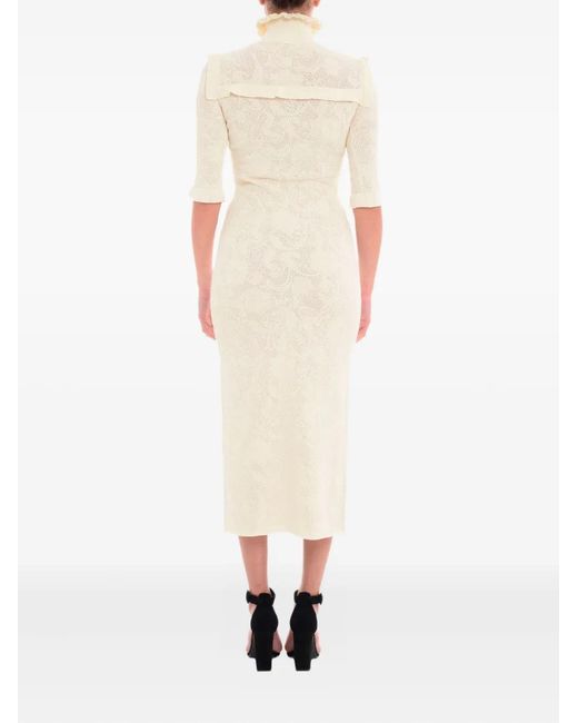 Sportmax White Crisma Midi Dress