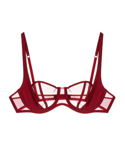 Kiki de Montparnasse Illusion Bra in Red Lyst