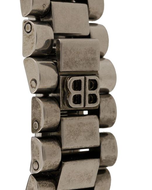 Balenciaga Bb Time Bracelet in Metallic | Lyst