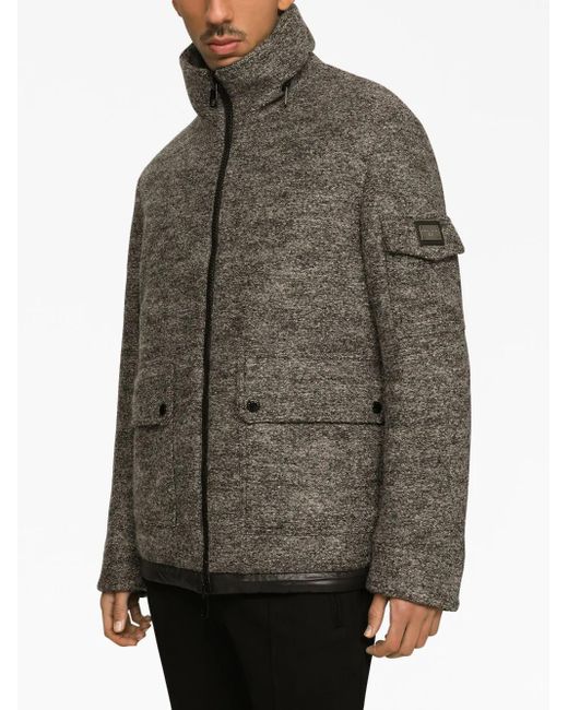 Dolce & Gabbana Brown Jacket With Logo for men