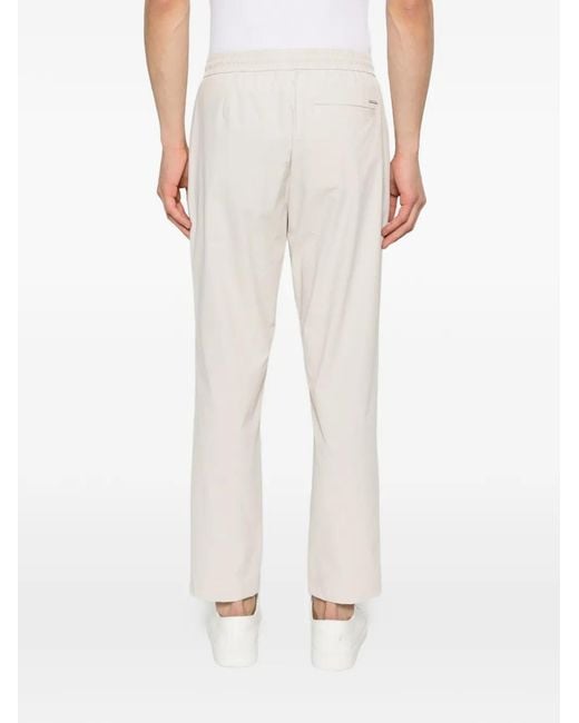 ALPHATAURI White Pocas Drawstring Trousers for men