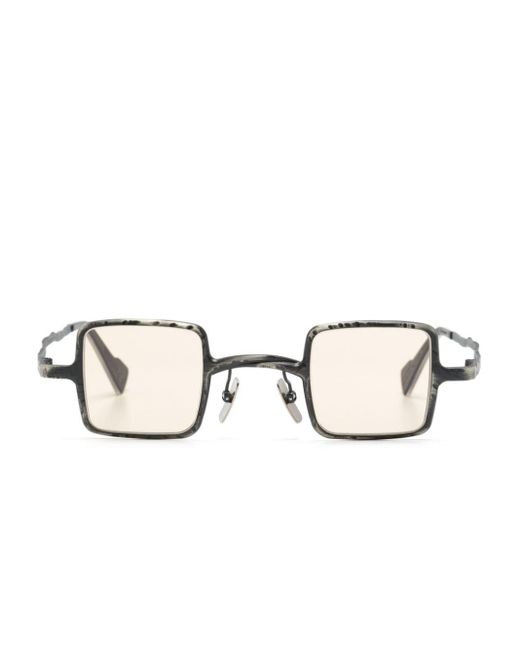 Kuboraum Natural Z21 Square-frame Sunglasses