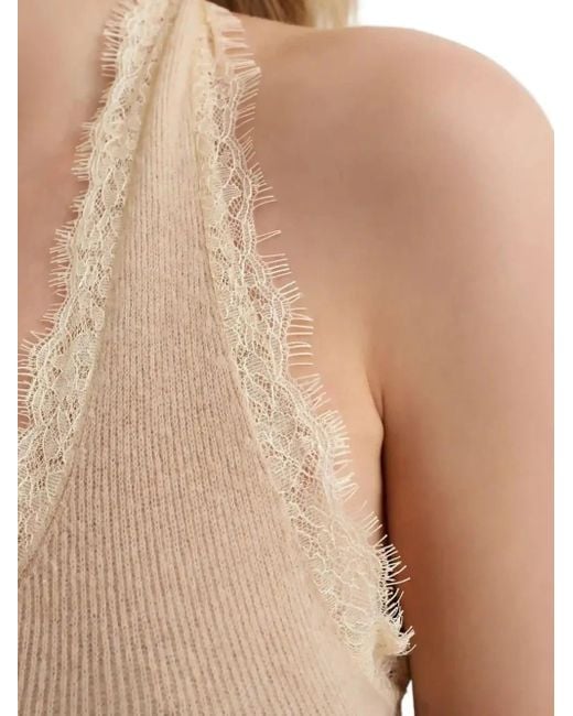 AYA MUSE White Cora Halterneck Dress