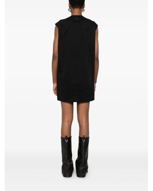 MM6 by Maison Margiela Black Pleated Mini Dress
