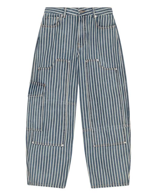 Ganni Blue Striped Jeans