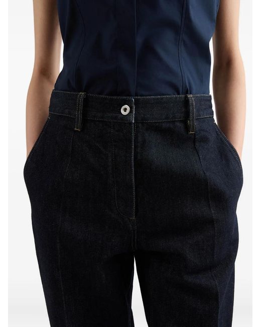 Jil Sander Flared Jeans in het Blue