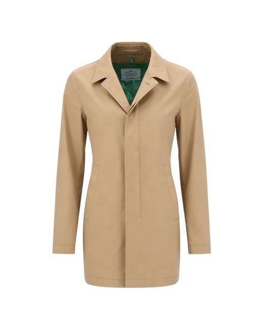 Herno Natural Manteau À Fermeture Dissimulée for men