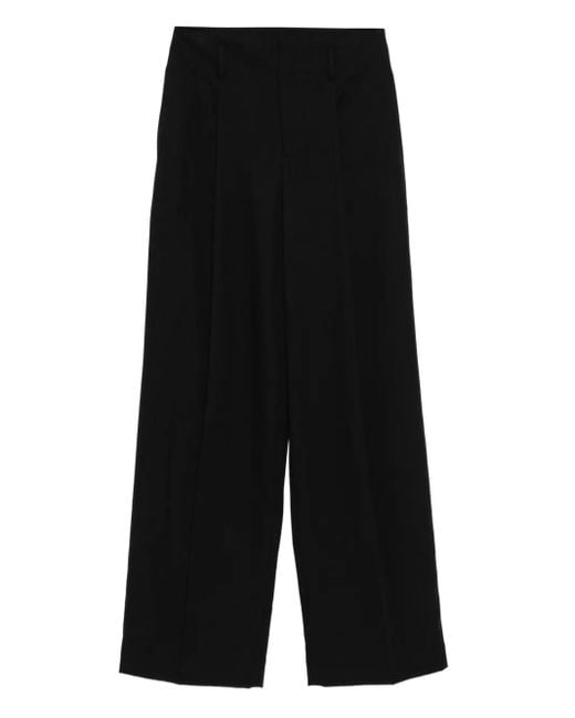 Pantalones de talle alto con pinzas Vince de color Black
