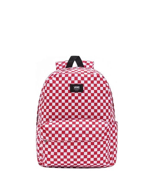 Vans Pink Old Skool Checkerboard Backpack for men