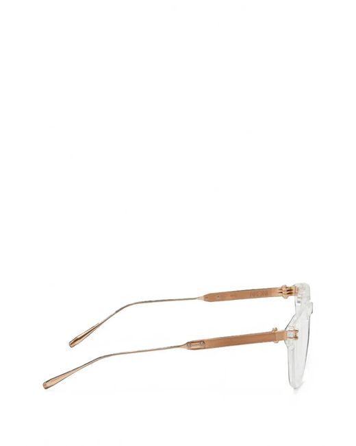 Akoni White Wise Squared-Frame Glasses