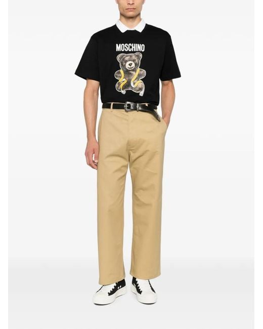 Moschino Black Teddy Bear Short-Sleeve T-Shirt for men