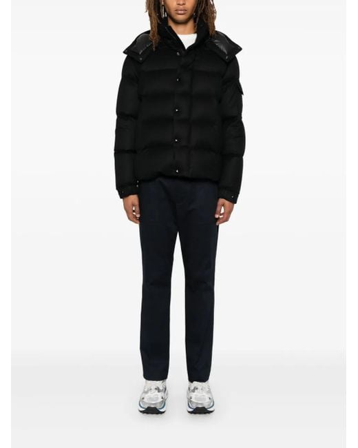 Moncler Black Maya 70 Wool Padded Jacket for men