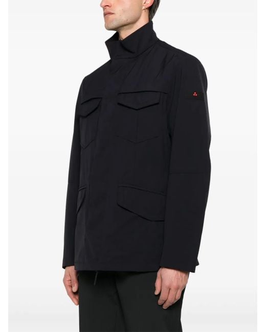 Peuterey Black Flap-Pockets Bomber Jacket for men