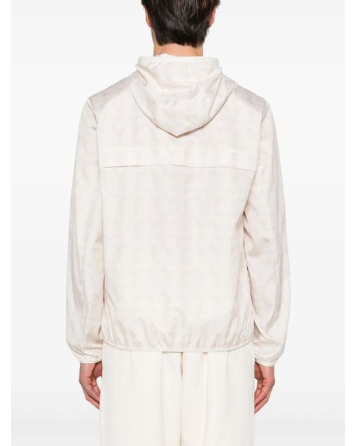 Moncler White Ifaty Rain Jacket for men