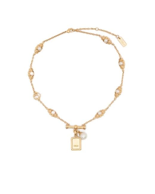 Collana Chocker di Chloé in White