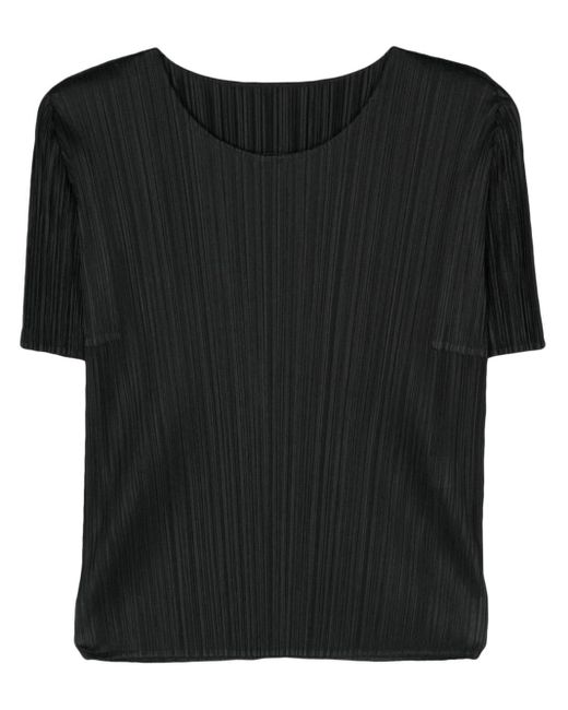 Camiseta Monthly Colours March Pleats Please Issey Miyake de color Black