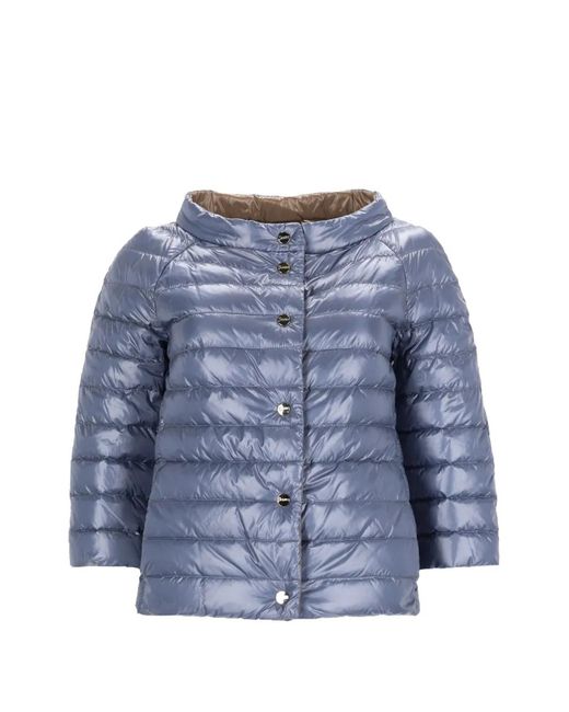 Herno Blue Quilted Padded Jacket