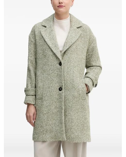 Abrigo con botones Benetton de color Gray