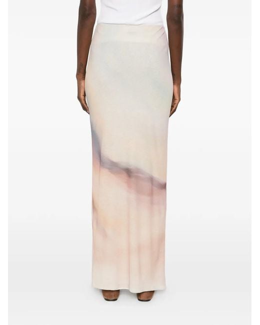 Nanushka White Button-Down Maxi Skirt