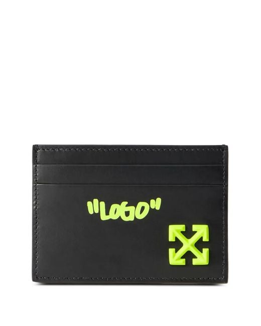 Off-White c/o Virgil Abloh Black Jitney Quote Card Holder for men