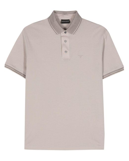 Emporio Armani Natural Cotton Polo Shirt for men