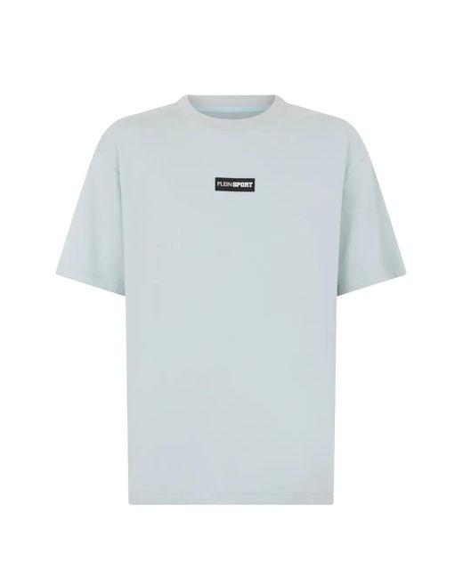 Philipp Plein Blue T-Shirt À Détail De Logo for men