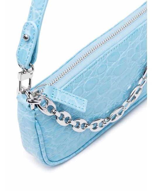 By Far Blue Mini Rachel Tote Bag
