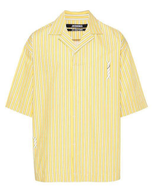 Jacquemus Gestreept Poloshirt in het Yellow voor heren