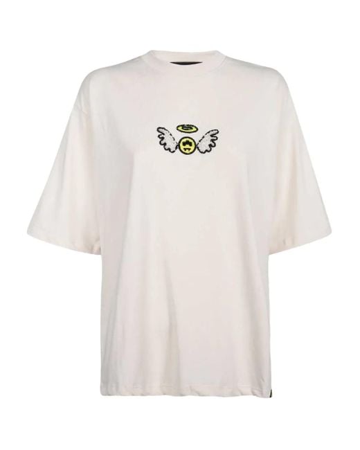 Barrow Angel アップリケ Tシャツ White