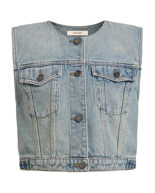 Chaleco Vaquero 12 STOREEZ de color Blue