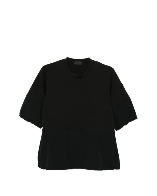 Moncler Black Logo-Patch T-Shirt