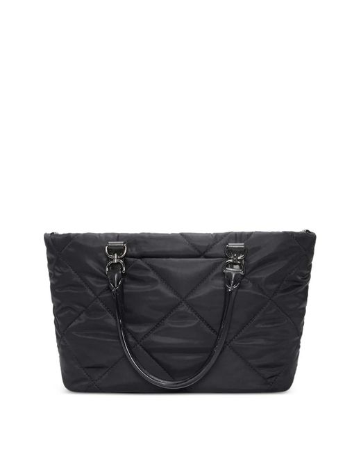 MZ Wallace Black Small Madison Quilted Tote Bag