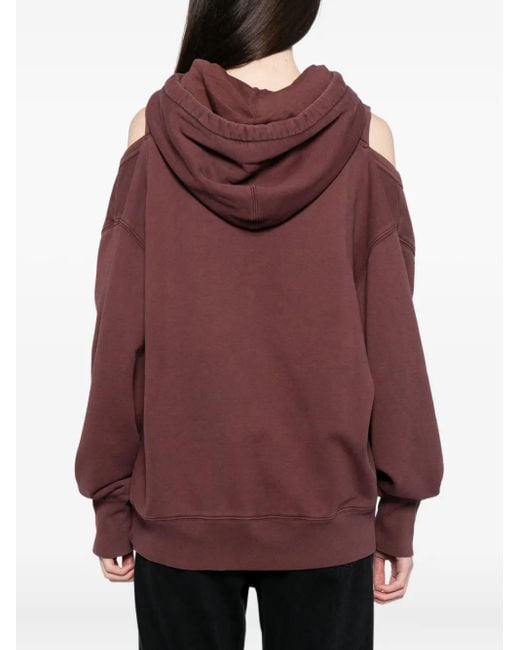 Jean Paul Gaultier Purple Cut-Out Hoodie