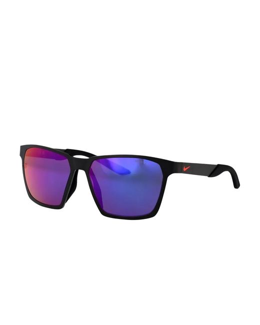 Nike Blue Maverick Square-Frame Sunglasses for men