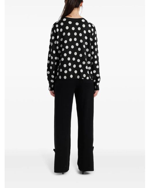 Chinti & Parker Black Hello Kitty Polka-Dot Sweater