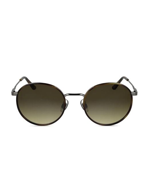 Calvin Klein Brown Round-Frame Sunglasses