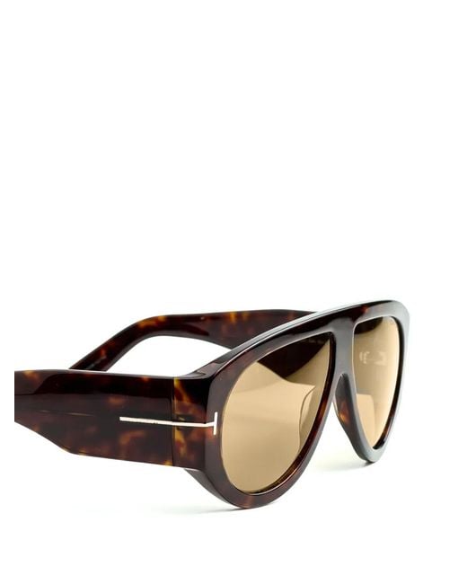 Tom Ford Yellow Bronson Tortoiseshell-Effect Sunglasses