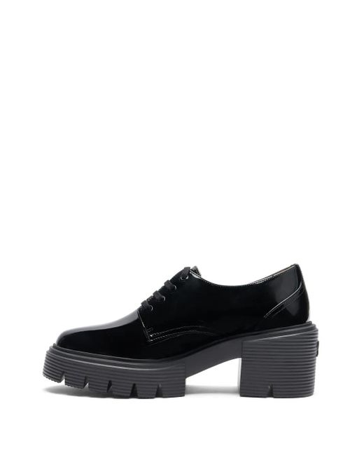 Stuart Weitzman Black 60Mm Leather Brogues