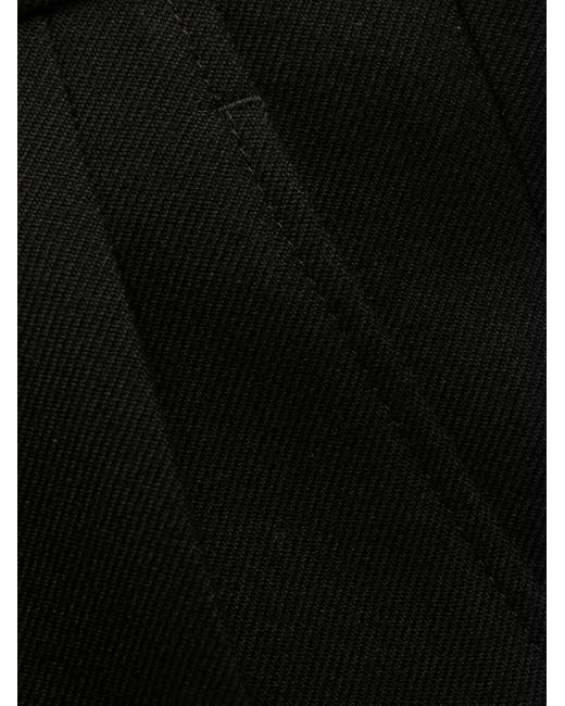 Gucci Black High-Waisted Wool Trousers
